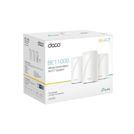 TP-Link Deco BE65 (3-Pack) BE9300 Whole Home Mesh WiFi 7 System