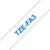 Brother TZFA3 - Navy Blue On White - Roll (1.2 cm x 3 m)