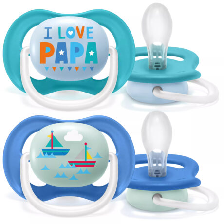 Philips Avent SCF080/03 Ultra Air sutter 2-pak - assorteret farver