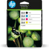 HP 364 - N9J73AE 4-Pack (Black Yellow Cyan Magenta) Ink - Blækpatron 4 farver