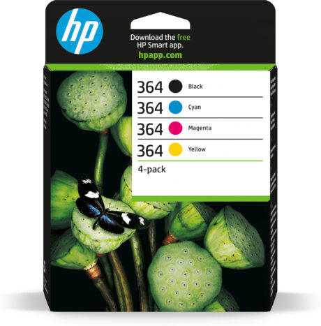 HP 364 - N9J73AE 4-Pack (Black Yellow Cyan Magenta) Ink - Blækpatron 4 farver