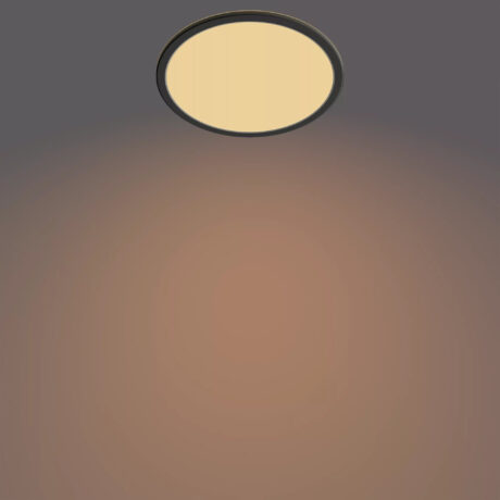 Philips Superslim CL550 loftlampe Ø250 mm LED 15W 2700K SceneSwitch IP44, sort