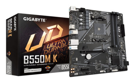 GIGABYTE B550M K Bundkort - AMD B550 - AMD AM4 socket - DDR4 RAM - Micro-ATX