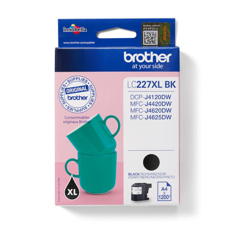 Brother LC227XLBK - LC 227XLBK Black Ink - Blækpatron Sort