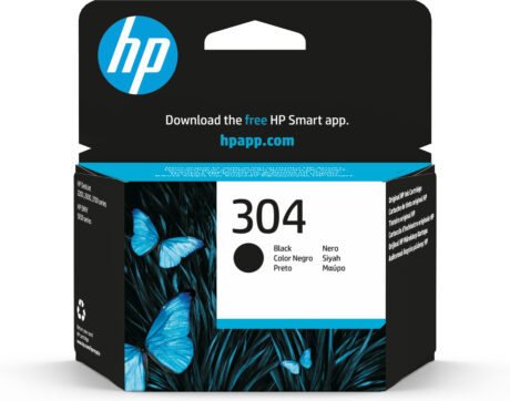 HP 304 - N9K06AE Black Ink - Blækpatron Sort