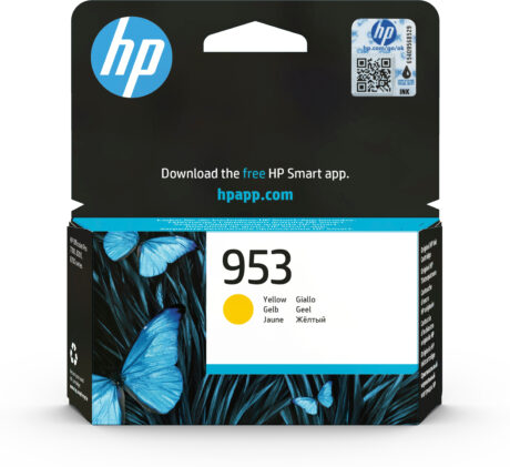 HP 953 - F6U14AE Yellow Ink - Blækpatron Gul