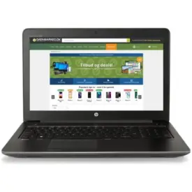 HP ZBook G3 15" - Intel Core I7 6700HQ 2,7GHz 256 GB NVMe 16GB Win10 Pro - Bronze stand