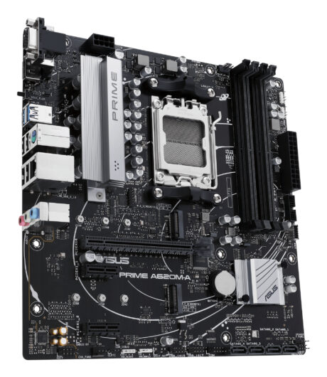 ASUS PRIME A620M-A-CSM Bundkort - AMD A620 - AMD AM5 socket - DDR5 RAM - Micro-ATX
