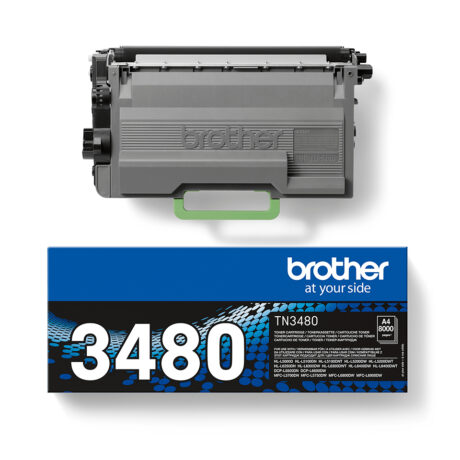 Brother TN3480 - TN 3480 High Capacity Black Toner - Lasertoner Sort