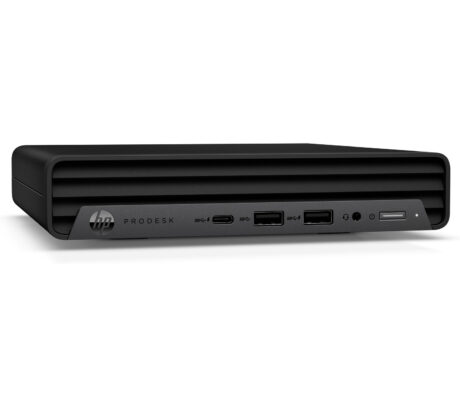 T1A HP ProDesk 600 G6 Refurbished Intel® Core™ i5 i5-10500T 16 GB DDR4-SDRAM 256 GB SSD Windows 11 Pro Mini PC Sort - Guld stand