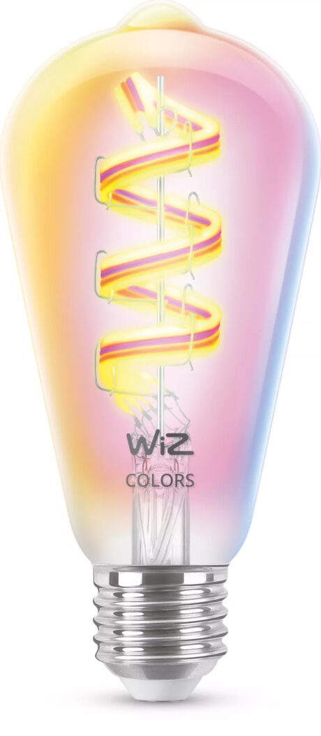 WiZ Filament Edison ST64 6,3W RGB E27, klar