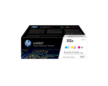 HP 312A - CF440AM Tri-Pack (Yellow Cyan Magenta) - Lasertoner Cyan