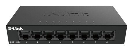 D-Link DGS-108GL 8-Port Gigabit Unmanaged Desktop Switch