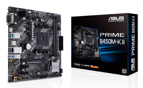 ASUS PRIME B450M-K II Bundkort - AMD B450 - AMD AM4 socket - DDR4 RAM - Micro-ATX