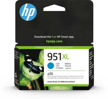 HP 951XL - CN046AE High Capacity Cyan Ink - Blækpatron Cyan