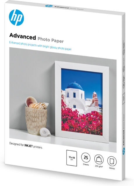 HP Advanced Glossy Photo Paper 25 sheet