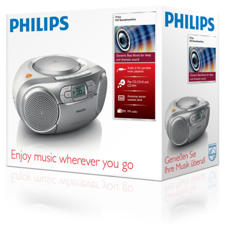Philips AZ127 - boombox - CD Cassette - FM - Stereo
