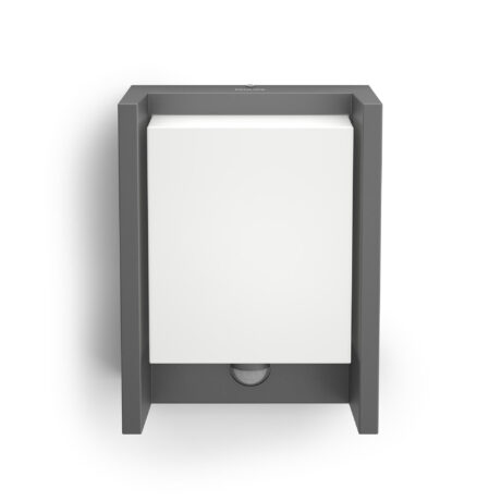 Philips Arbour udendørs væglampe med sensor, LED 6W, antracit