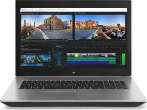 HP ZBook 17 G5 17" - Intel i7-8850H 2,6GHz 512GB NVMe 32GB Nvidia Quadro P2000 Win11 Pro - Sølv stand