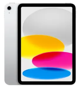 Apple iPad 10 64GB WiFi + Cellular (Silver) - 2022 - Guld stand