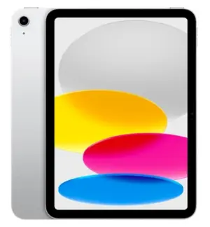 Apple iPad 10 64GB WiFi + Cellular (Silver) - 2022 - Guld stand