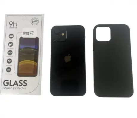 Bundle Apple iPhone 12 256GB (Sort) - Sølv stand
