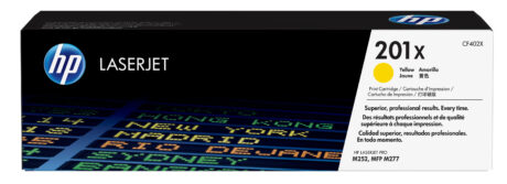 HP 201X - CF402X High Capacity Yellow Toner - Lasertoner Gul