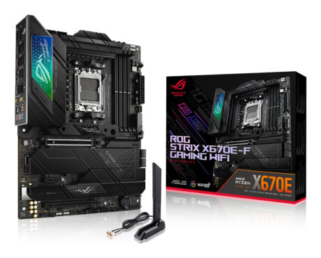 ASUS ROG STRIX X670E-F GAMING WIFI Bundkort - AMD X670E - AMD AM5 socket - DDR5 RAM - ATX