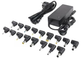 CoreParts Universal Laptop Power Adapter 65W, 18,5-20V, 3.42A, Plug: Multi DC Tips 17 Pcs