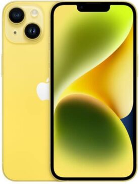 Apple iPhone 14  6.1 128GB Gul - Guld stand