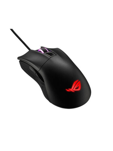 ASUS ROG Gladius II Core - Gaming Mus - Optisk - 6 knapper - Sort