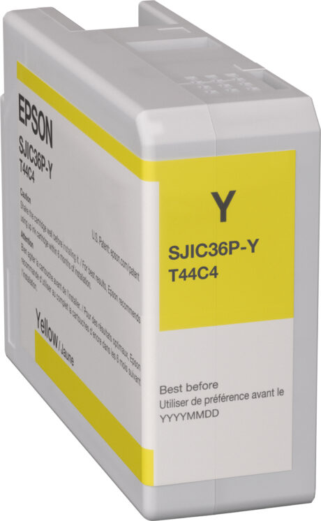 Epson SJIC36P(Y) - yellow - original - ink cartridge - Blækpatron Gul