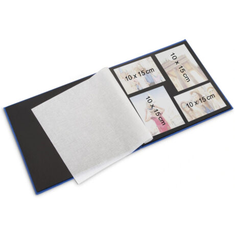Hama Fine Art Spiral Album 36 x 32 cm 50 Black Pages azure