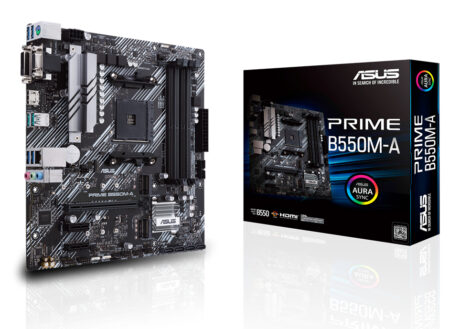 ASUS PRIME B550M-A Bundkort - AMD B550 - AMD AM4 socket - DDR4 RAM - Micro-ATX