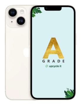 iPhone 14 15,5 cm (6.1") Dual SIM iOS 17 128 GB Hvid - Guld stand