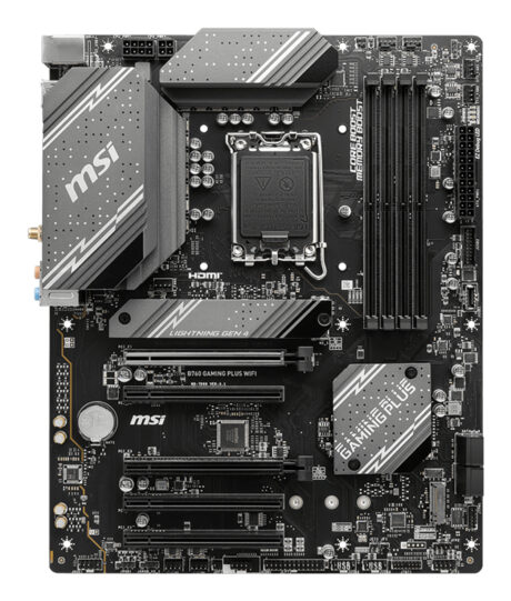 MSI B760 GAMING PLUS WIFI Bundkort - Intel B760 - Intel LGA1700 socket - DDR5 RAM - ATX