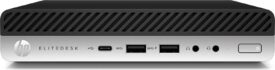 HP EliteDesk 800 G4 Tiny USFF - Intel Core i5-8500T - 16GB RAM - 256GB SSD - Windows 11 Pro - Guld stand