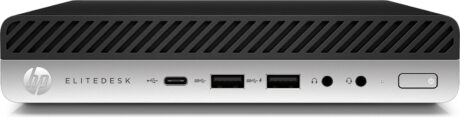 HP EliteDesk 800 G4 Tiny USFF - Intel Core i5-8500T - 16GB RAM - 256GB SSD - Windows 11 Pro - Guld stand