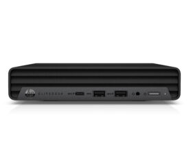 T1A HP EliteDesk 800 G6 Refurbished Intel® Core™ i5 i5-10500T 16 GB DDR4-SDRAM 512 GB SSD Windows 10 Pro Mini PC Sort - Guld stand