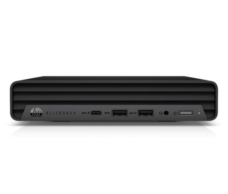 T1A HP EliteDesk 800 G6 Refurbished Intel® Core™ i5 i5-10500T 16 GB DDR4-SDRAM 512 GB SSD Windows 10 Pro Mini PC Sort - Guld stand