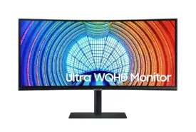 34" Samsung S34A650UXU Curved UWQHD Skærm - 2,5K - Refurbished - Sølv stand