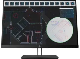 24" HP Z24i G2 Skærm - Full HD - Refurbished - Sølv stand