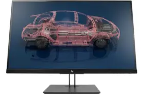 27" HP Z27n G2 Skærm - 2K (2560x1440) - Refurbished - Sølv stand