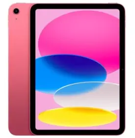 Apple iPad 10 64GB WiFi + Cellular (Pink) - 2022 - Guld stand