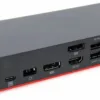 Lenovo ThinkPad USB-C Dock Gen 2 40AS, USB-C, HDMI, 2 x DP, GigE, 90 Watt adapter og USB-C kabel medfølger - Guld stand