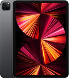 iPad Pro (2021) 11 128 GB LTE Space Gray - Guld stand+