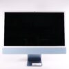 Apple iMac 24" 2021 Blue - M1 8 Core - 16GB RAM - 512GB NVME - 4.5K Retina - Sølv stand
