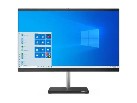 24" Lenovo V50a-24IMB  All in One Desktop - Intel i7 10700T 2.0GHz 512GB NVMe 16GB Win11 Pro - Sølv stand
