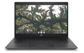 14" HP Chromebook 14 G6 - Intel Celeron N4120 1,1GHz 32GB eMMC 4GB Webcam Chrome OS - Sølv stand
