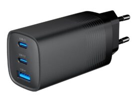Gembird Universal GaN USB charger QC 3.0 & PD 65W